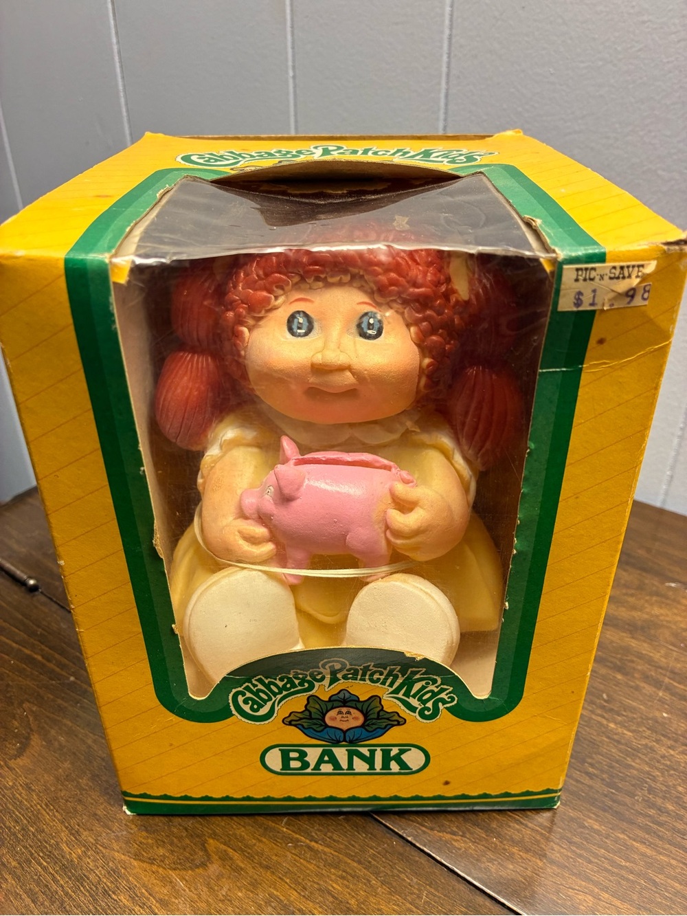 New 1980s Cabbage Patch Kids’ Ceramic Coin Bank (Girl)